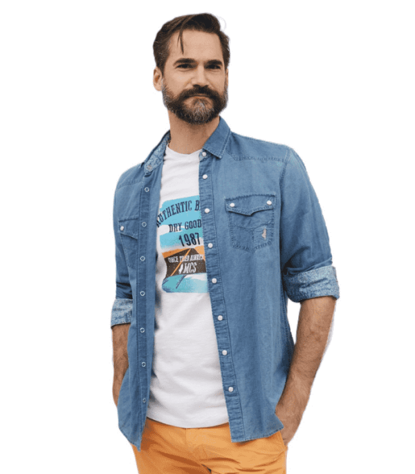 orange color short tshirt