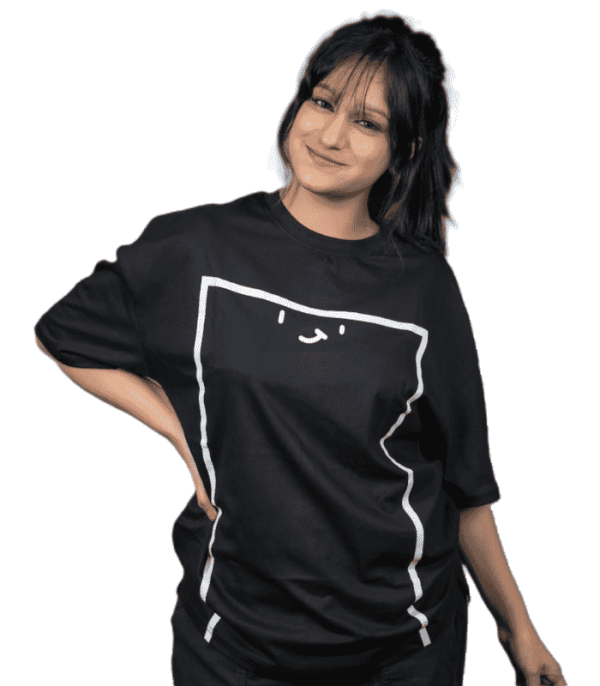 print black t'shirt medium size